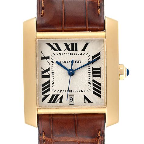 cartier tank francaise gold replica|cartier tank francaise large gold.